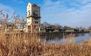 Aussenansicht des Verladeturms im Kulturhafen Groß Neuendorf, Foto: Steffen Lehmann, Lizenz: TMB-Fotoarchiv