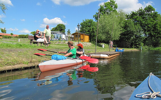 Anlegestelle am Campingplatz Jägerbude, Foto: TV-SOS