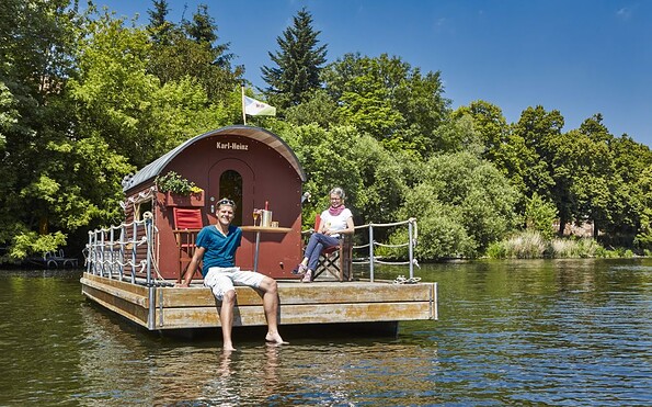 Hausboot auf der Havel, Foto: Michael Handelmann, Lizenz: Michael Handelmann