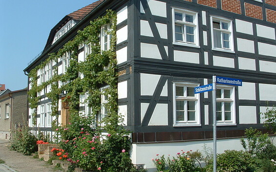 Fachwerkhaus in Mittenwalde, Foto: Petra Förster, Lizenz: Tourismusverband Dahme-Seenland e.V.