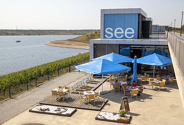 Besucherzentrum IBA-Terrassen, Foto: Falk Brune, Lizenz: Stadt Großräschen