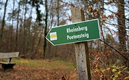 Wegweiser Poetensteig, Foto: Jannika Olesch, Lizenz: Tourismusverband Ruppiner Seenland e.V.