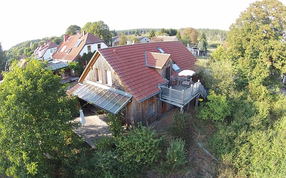 Ferienhaus-Luftbild, Foto: Tamme Volpers, Lizenz: Thomas Volpers
