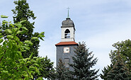 Kirchturm Kirche Schenkendorf, Foto: Petra Förster, Lizenz: Tourismusverband Dahme-Seenland e.V.