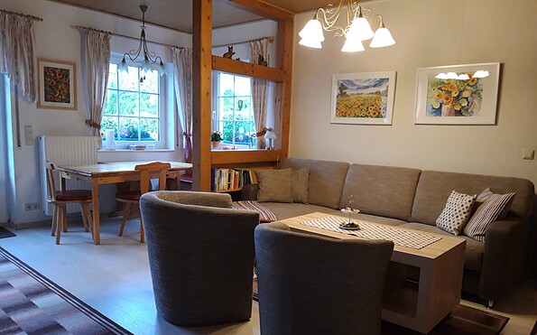 Living room with dining area, Foto: Fr. Fuhrmann, Lizenz: Ferienhaus Fuhrmann