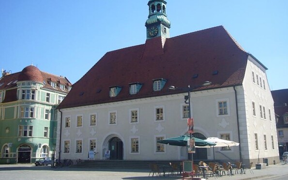 Tourist-Information Finsterwalde im historischen Rathaus am Markt, Foto: TAB, Lizenz: TAB