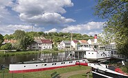 Seitenraddampfer RIESA vom Binnenschifffahrts-Museum Oderberg, Foto: Steffen Lehmann, Lizenz: TMB Tourismus-Marketing Brandenburg GmbH