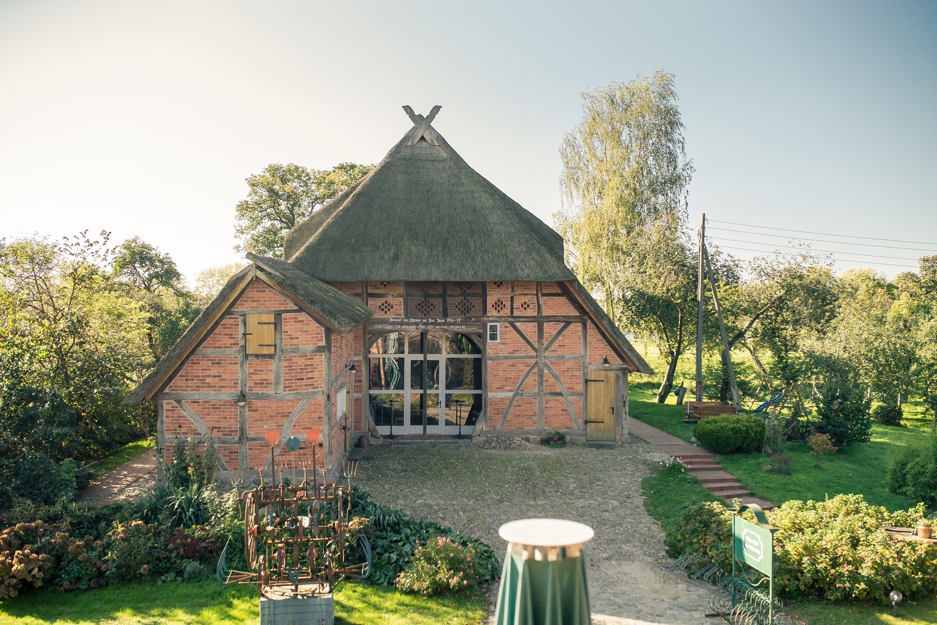 Spa Area In The Alter Hof At The Elbe Dyke, Prignitz, Lenzerwische