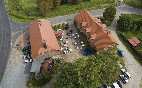 Hotel und Restaurant "Zur Goldenen Kartoffel" Draufsicht, Foto: Inhaber, Lizenz: Inhaber