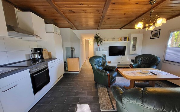 Living room and kitchen, Foto: Reschke