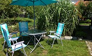 Garten mit Sitzecke, Foto: Gästeunterkunft Drathschmidt, Foto: Thomas Drathschmidt, Lizenz: Thomas Drathschmidt