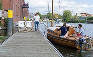 Steg Anleger Kammgarnspinnerei, Foto: havelblau Ferienlofts