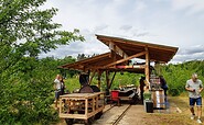 Grillwagen auf Schienen - offene Küche, Foto: Wilde Heimat, Lizenz: Wilde Heimat