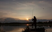 Sonnenuntergang, Angler, Foto: Florian Läufer, Lizenz: Seenland Oder-Spree