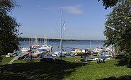 Yachtclub Diensdorf e.V. - harbor, on the left side is another jetty, Foto: Christin Drühl