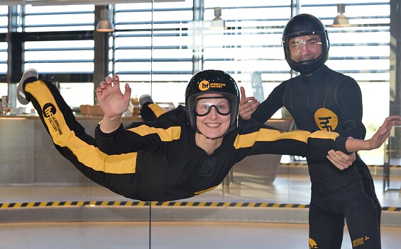 Bodyflying, Foto: Judith Klapper, Lizenz: Hurricane Factory Berlin GmbH
