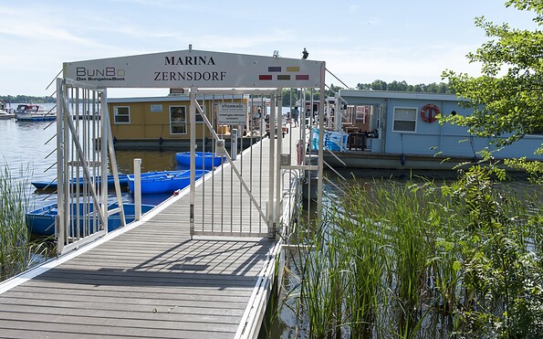 Der Zugang zur Marina in Zernsdorf, Foto: Uwe Seibt, Lizenz: Tourismusverband Dahme-Seenland e.V.