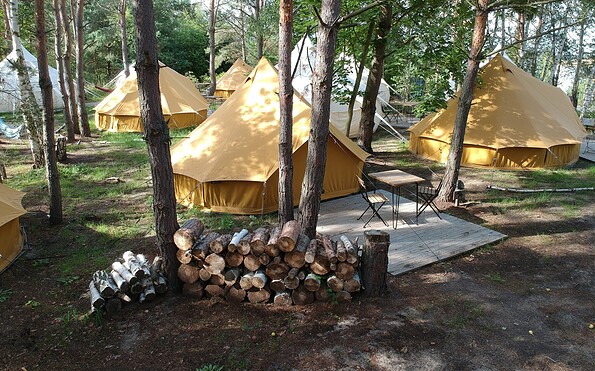 Zelte im A-Bereich, Foto: Irina Zeiger, Lizenz: Gesellschaft für Premiumcamping mbH
