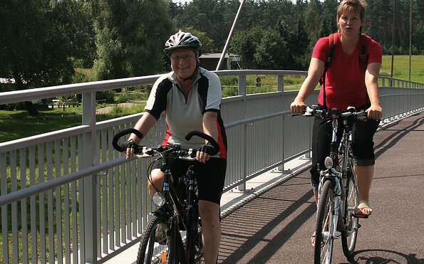 On the Dahme bridge near Dolgenbrodt, Foto: Dana Klaus, Lizenz:  Tourismusverband Dahme-Seenland e.V.