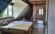 Schlafzimmer Mehrgenerationen Wohnen und Urlaub Kerkow, Foto: Ute Betker, Lizenz: Ute Betker