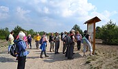 Wandergruppe auf dem Wanderweg Wurzelberg, Foto: Stiftung Naturlandschaften Brandenburg