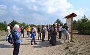 Wandergruppe auf dem Wanderweg Wurzelberg, Foto: Stiftung Naturlandschaften Brandenburg