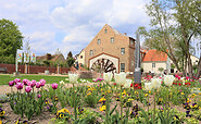 Wassermühle vom Mühlengarten aus gesehen, Foto: Museen Beelitz