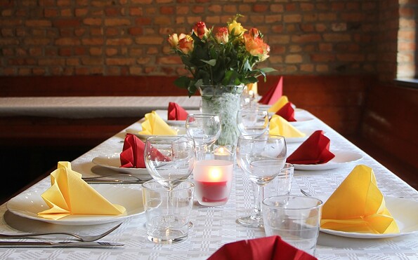 Table set in the Old Bakehouse, Foto: RHGB
