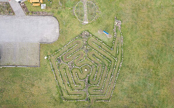 Labyrinth von oben, Foto: Akademie für Lernmethoden