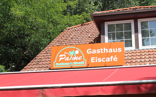 Gasthaus &amp; Eiscafé &quot;Zur Palme&quot;, Foto: Pauline Kaiser, Lizenz: Tourismusverband Dahme-Seenland e.V.