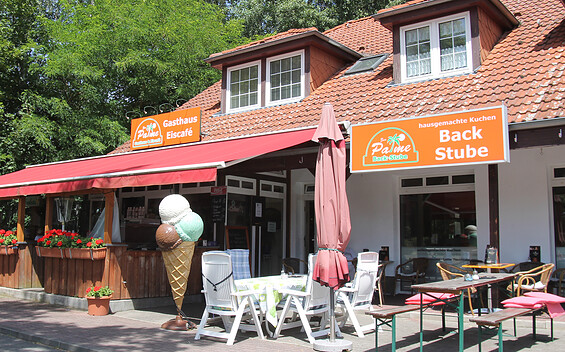 Gasthaus & Eiscafé "Zur Palme", Foto: Pauline Kaiser, Lizenz: Tourismusverband Dahme-Seenland e.V.