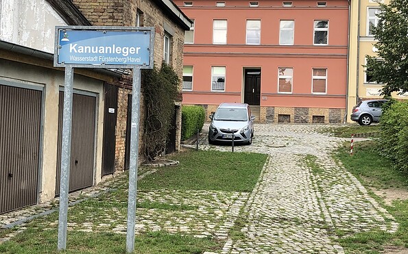 öffentliche Ein- und Ausstiegsstelle Kanu in Fürstenberg/H., Foto: Jörg Bartz, Lizenz: TV Ruppiner Seenland e.V.