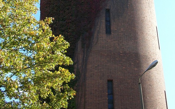 Detailansicht Wasserturm, Foto: Zentrales Gebäude- und Liegenschaftsmanagement der Stadt Brandenburg an der Havel (GLM)
