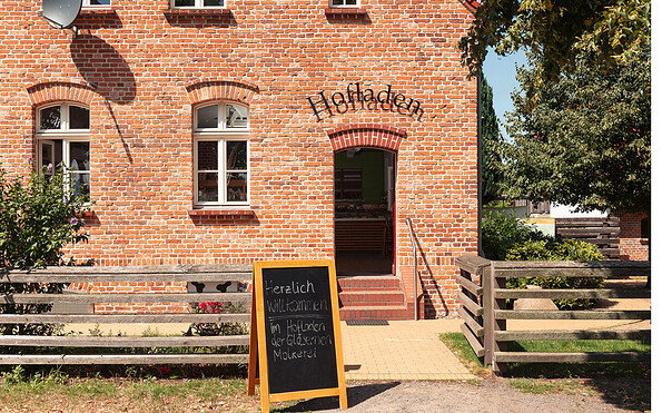 Hofladen der Gläsernen Molkerei in Münchehofe, Foto: -, Lizenz: Gläserne Molkerei