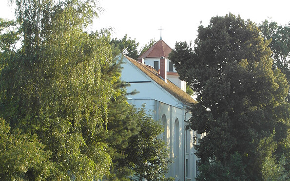 cycling path church and café Kienitz, Foto: Torsten Kohn