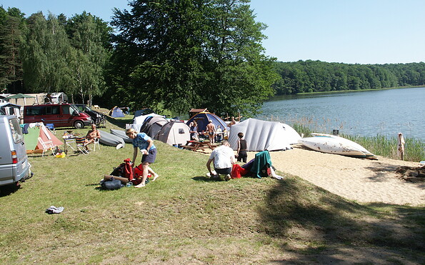 Zelten am Zermützelsee , Foto: Campingplatz- und Uferpflege Rottstiel GmbH, Lizenz: Campingplatz- und Uferpflege Rottstiel GmbH