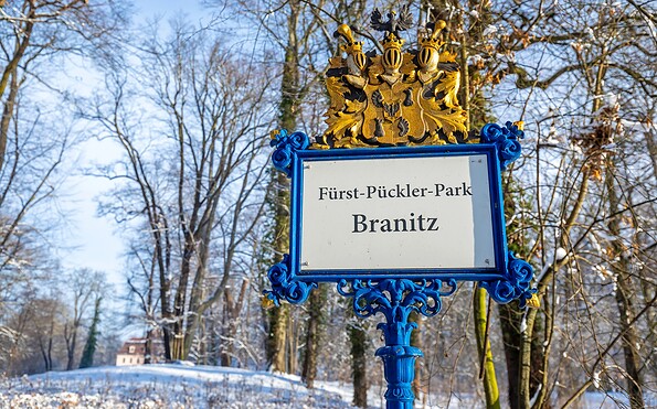 Winter in Park und Schloss Branitz, Foto: Andreas Franke, Lizenz: CMT Cottbus