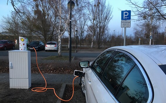Stromtankstelle am Bahnhof Schwedt/Oder Mitte