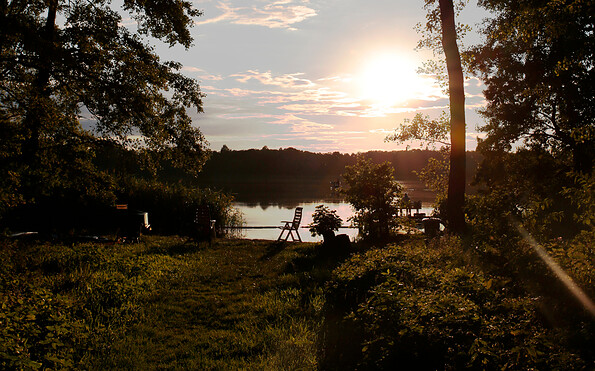 Campingdomizil Körbiskrug - Sonnenuntergang, Foto: Roberto Heß, Lizenz: Campingdomizil Körbiskrug