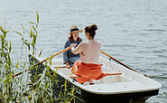 With the rowing boat on Lake Zesch, Foto: Magdalena Mielke, Lizenz: Villa Zesch UG