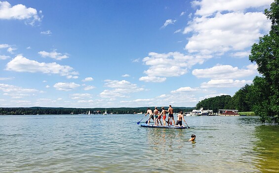 Stand Up Paddling on the Scharmützelsee, Foto: Artprojekt Unternehmensgruppe