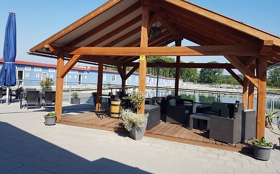 Terrasse, Foto: Marina Park Eberswalde, Foto: Marina Park Eberswalde