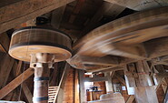 Historische Mühle von Sanssouci - Getriebe in Betrieb, Foto: Torsten Rüdinger/Mühlenvereinigung