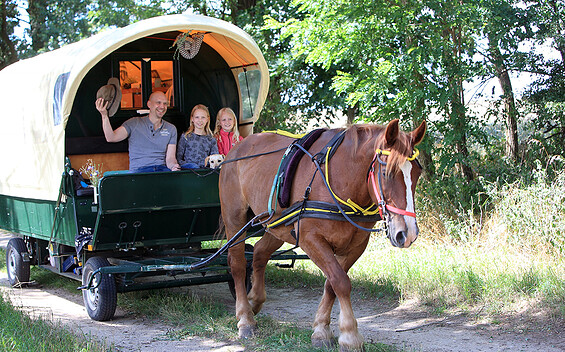 Unterwegs im Planwagen - Liesje Trecking, Foto: Michael Vitz, Lizenz: Liesje Trecking Nadin Halser