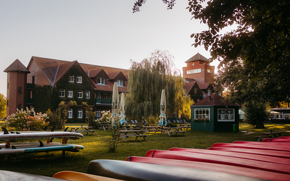 Paddle boat rental at Waldhotel Eiche, Foto: Laura Niedzwetzki, Lizenz: Waldhotel Eiche
