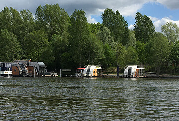 Nautilus-Hausboot Charterstation in Niederlehme, Foto: Juliane Frank, Lizenz: Tourismusverband Dahme-Seenland e.V.
