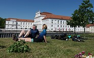 Blick auf das Schloss in Oranienburg, Foto: Thomas Widerin