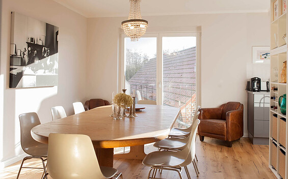 Haus am Blankensee Essbereich mit Ausblick, Foto: Alexander Welitschko