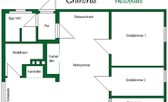 Grundriss Waldhaus, Foto: Sybille Jakober, Lizenz: Sybille Jakober