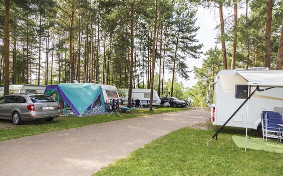 The camping site and family park at Lake Senftenberger See